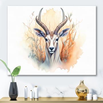 Wild Antelope Charm - Antelope Canvas Wall Art